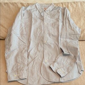 Brooks Brothers Blue Striped Casual Shirt